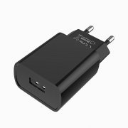 Превью Сетевое зарядное устройство Borofone BA20A Sharp USB с кабелем Type-C (черное) &mdash; 6