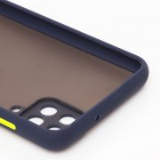 Чехол-накладка PC041 для Samsung Galaxy A12 (A125F) (черно-фиолетовая) — 2