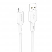 Кабель Borofone BX70 для Apple (USB - Lightning) белый — 1