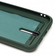 Чехол-накладка - SC304 с картхолдером для Apple iPhone XR (208676) (темно-зеленая) — 3