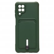 Чехол-накладка - SC304 с картхолдером для Samsung Galaxy A12 (A125F) (208708) (зеленая) — 1