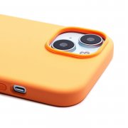 Чехол-накладка ORG Silicone Case SafeMag с анимацией для Apple iPhone 15 (апельсиновый сорбетt)
