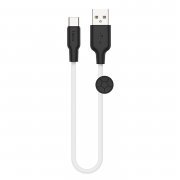 Кабель Hoco X21 Plus (USB - Type-C) (черно-белый)