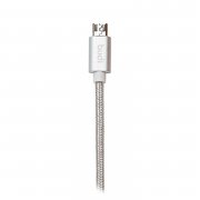 Кабель для Apple budi M8J180 (USB - lightning) (серебистый) — 2