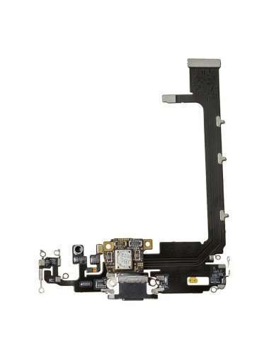 Шлейф для Apple iPhone 11 Pro Max на разъем зарядки/микрофон (черный) &mdash; 3