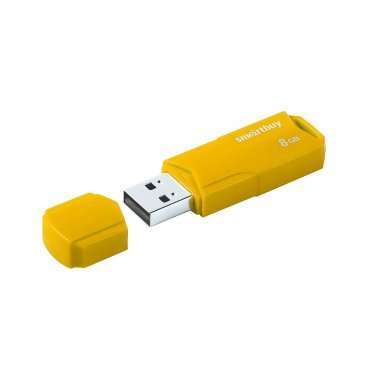 USB-флеш 8GB SmartBuy CLUE (желтая) — 4