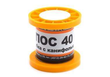 Припой-катушка ПОС-40 с канифолью, 1.0 мм, 50 гр — 1