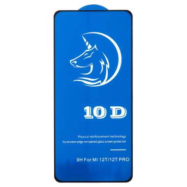 Защитное стекло для Xiaomi 12T Pro (полное покрытие) (черное) &mdash; 1