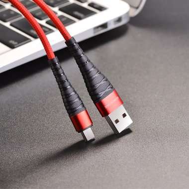 Кабель Borofone BX32 Munificent (USB - micro-USB) красный — 3