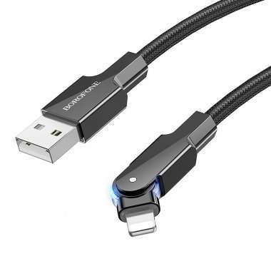 Кабель Borofone BU41 для Apple (USB - lightning) (черный) — 7
