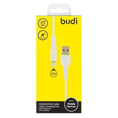 Кабель budi M8J150L для Apple (USB - lightning) (белый) — 2