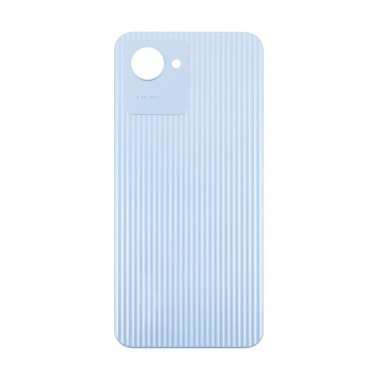 Задняя крышка для Realme C30 (голубая) &mdash; 2