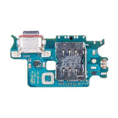 Шлейф для Samsung Galaxy S22 (S901B) плата на разъем зарядки/разъем SIM/микрофон премиум &mdash; 1